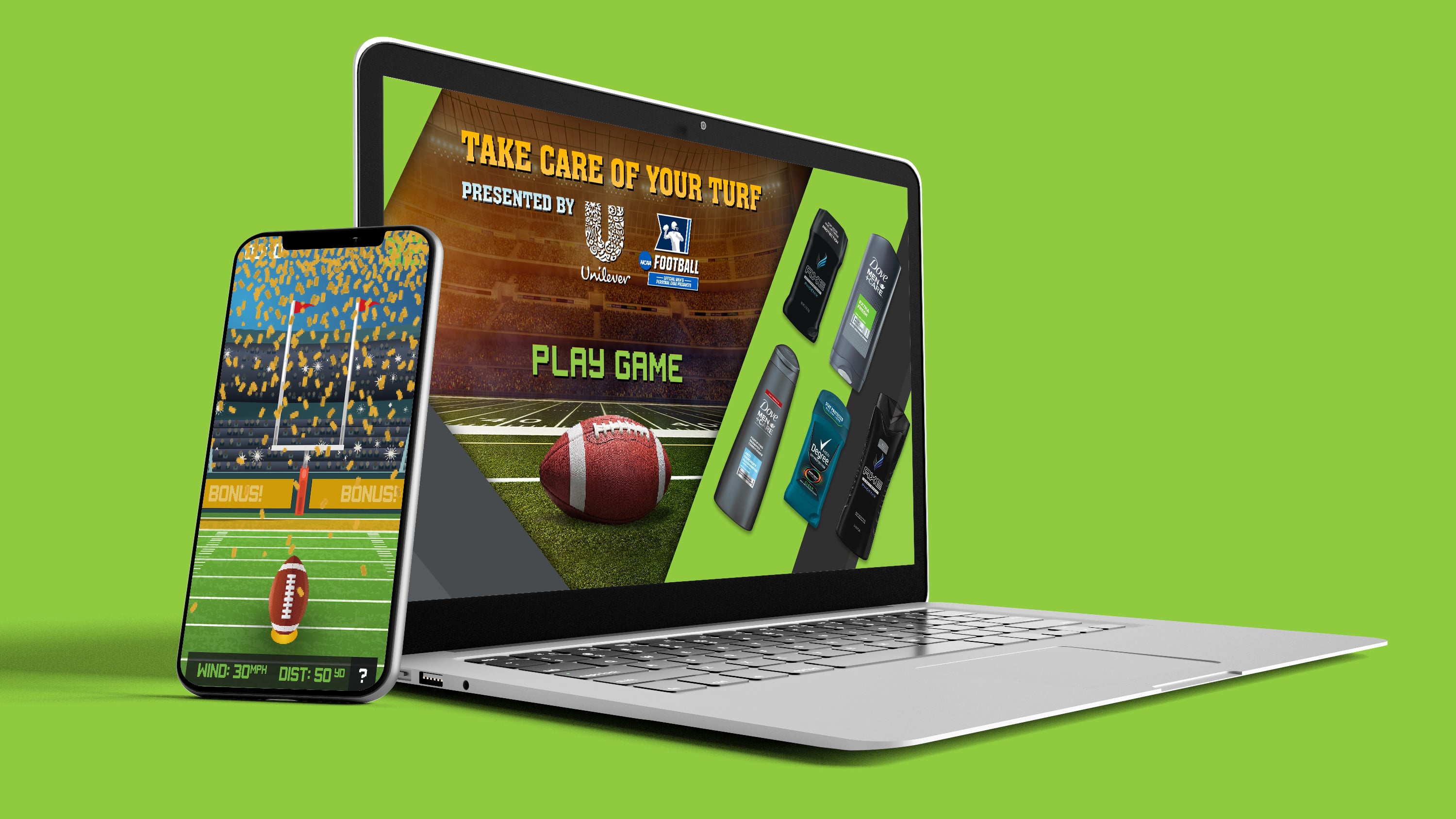 Unilever × NCAA, interactive experience by KANE