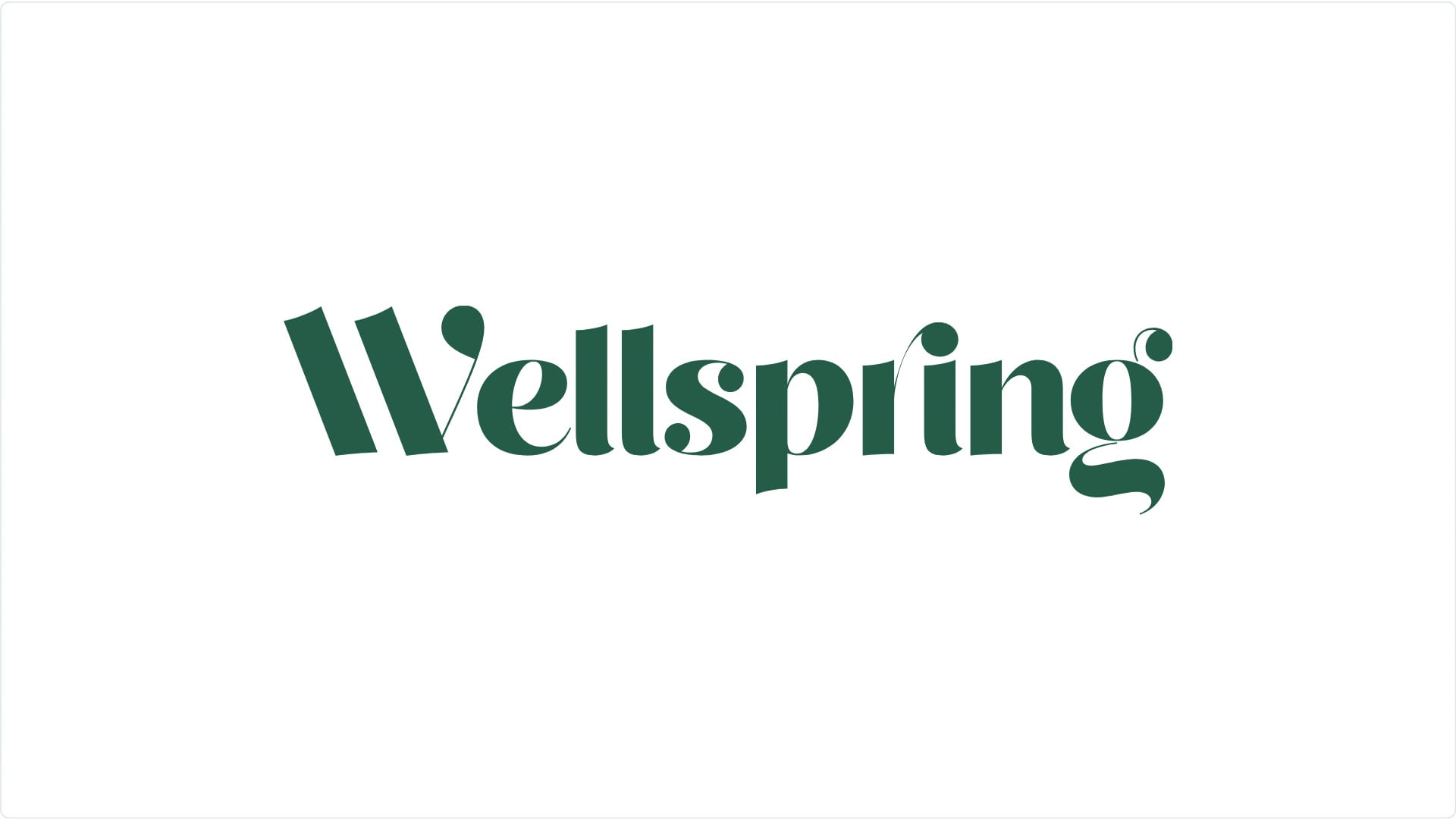 Wellspring wordmark