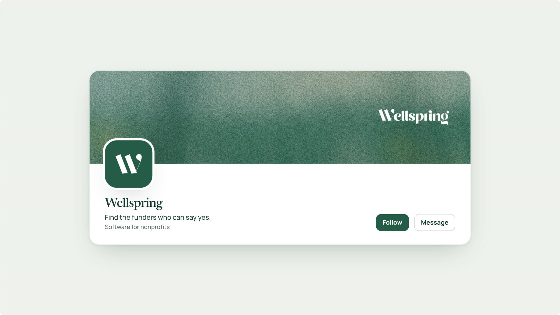 Wellspring social profile